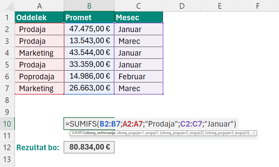sumifs-excel
